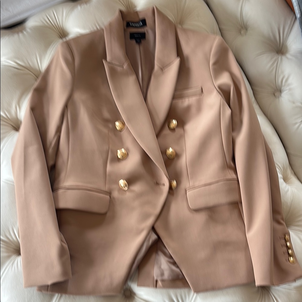 Express camel Double-Breasted Blazer